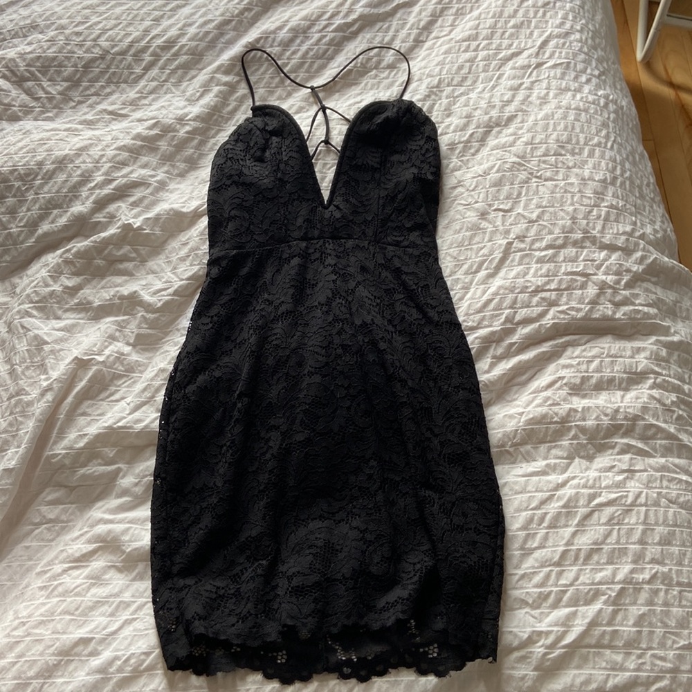 Black Bebe dress, size XS